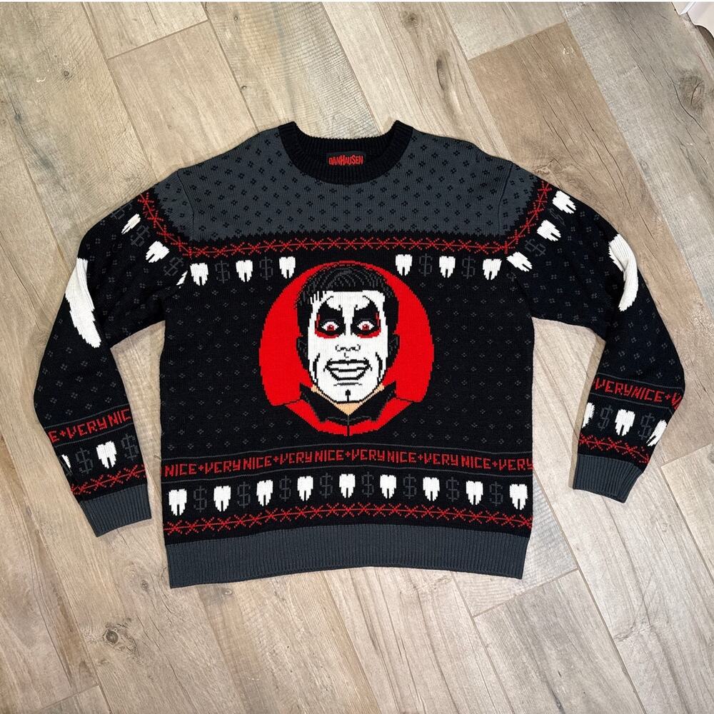 DANHAUSEN "VERY NICE" Christmas Holiday Sweater Crewneck Size 3XL EXCELLENT RARE